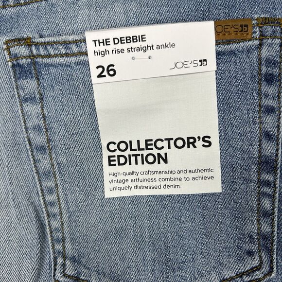 JOE’S Jeans Collector’s Edition The Debbie High Rise Straight Ankle Waist 26 - Picture 4 of 12
